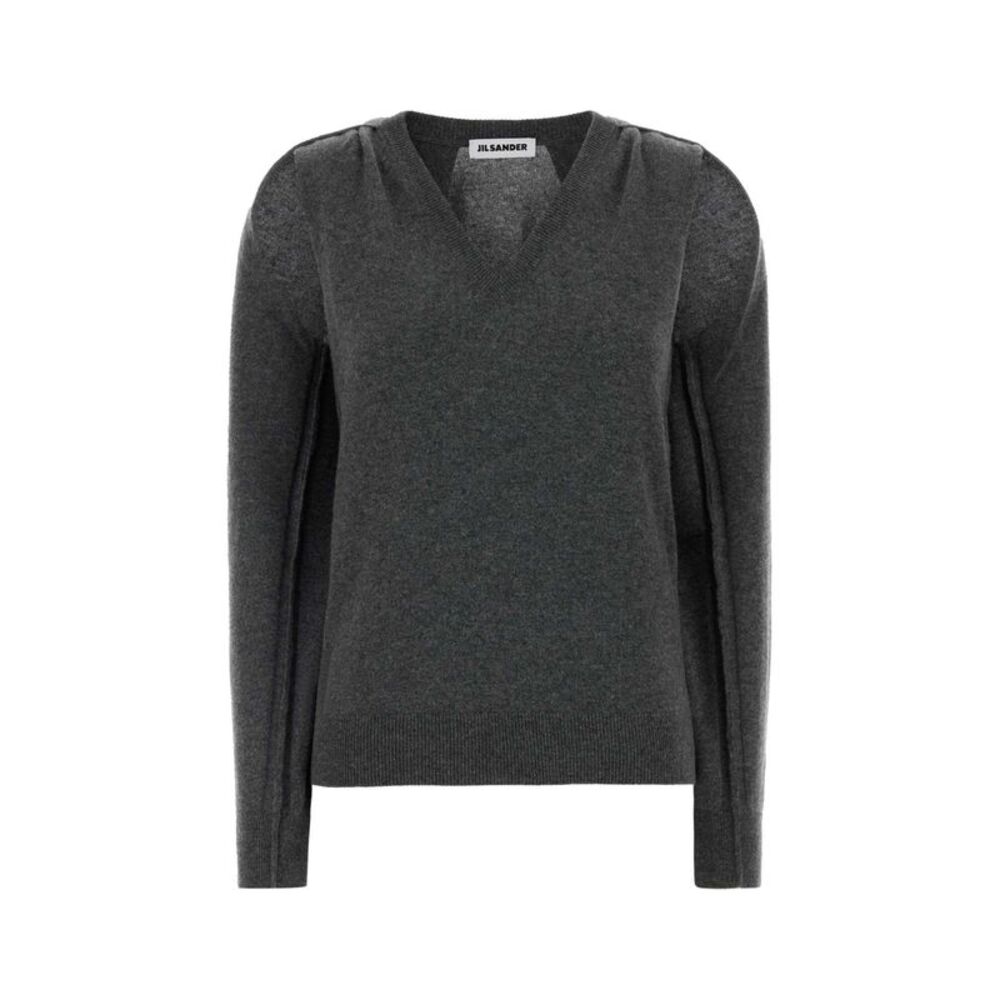 Jil Sander Women Dark Grey Cashmere Sweater